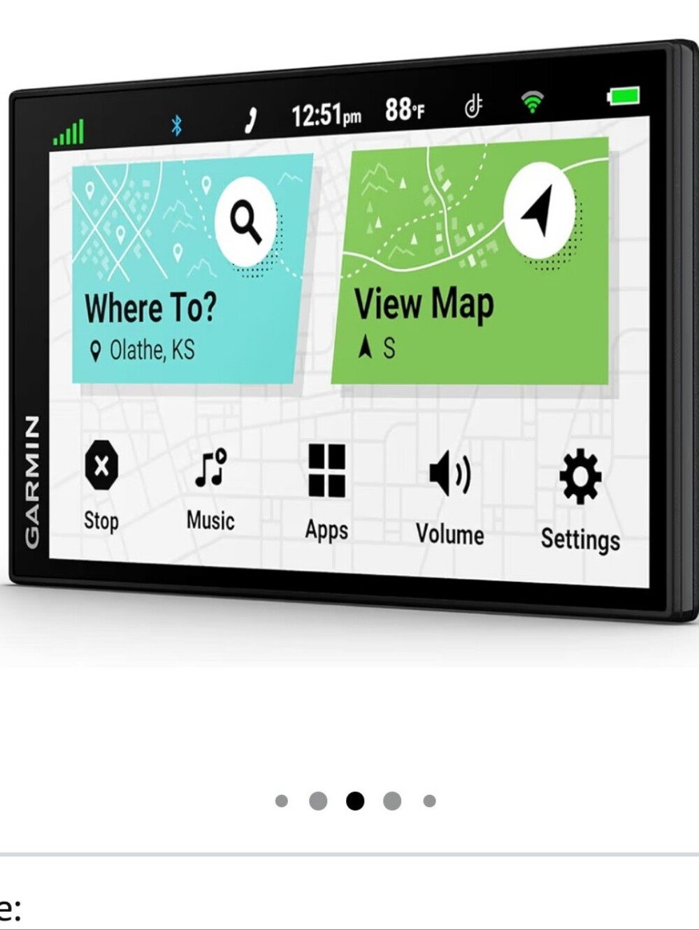 Garmon DriveSmart 66 GPS 6" Navigatiin Smart Unit With WiFi - Black
